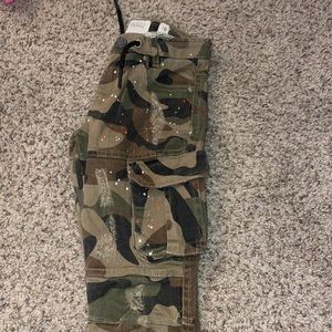 Boys FWRD denim camo cargo jeans